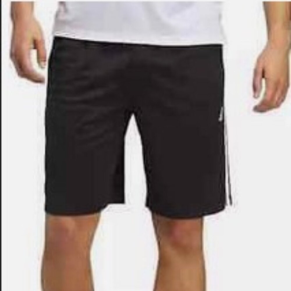 Adidas Men's 3 Stripe Shorts, Black/White NWT